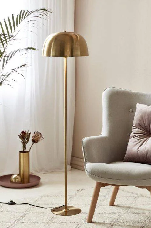Bohemian Inspired Floor Lamp for Eclectic Home DecorNordlux Cera Floor Lamp Brass