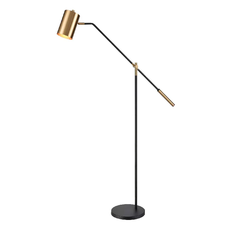 Glass Floor Lamp with Frosted Shades for Soft Diffused LightOliver Avenue 64'' High 1-Light Floor Lamp - Matte Black By ELK Glass Floor Lamp with Frosted Shades for Soft Diffused LightOliver Avenue 64'' High 1-Light Floor Lamp - Matte Black By ELK