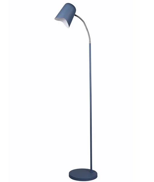 Fabric Floor Lamp with a Linen Shade for a Relaxed AestheticPASTEL Interior Powder Coated Iron Floor Lamp Blue - PASTEL27FL Fabric Floor Lamp with a Linen Shade for a Relaxed AestheticPASTEL Interior Powder Coated Iron Floor Lamp Blue - PASTEL27FL