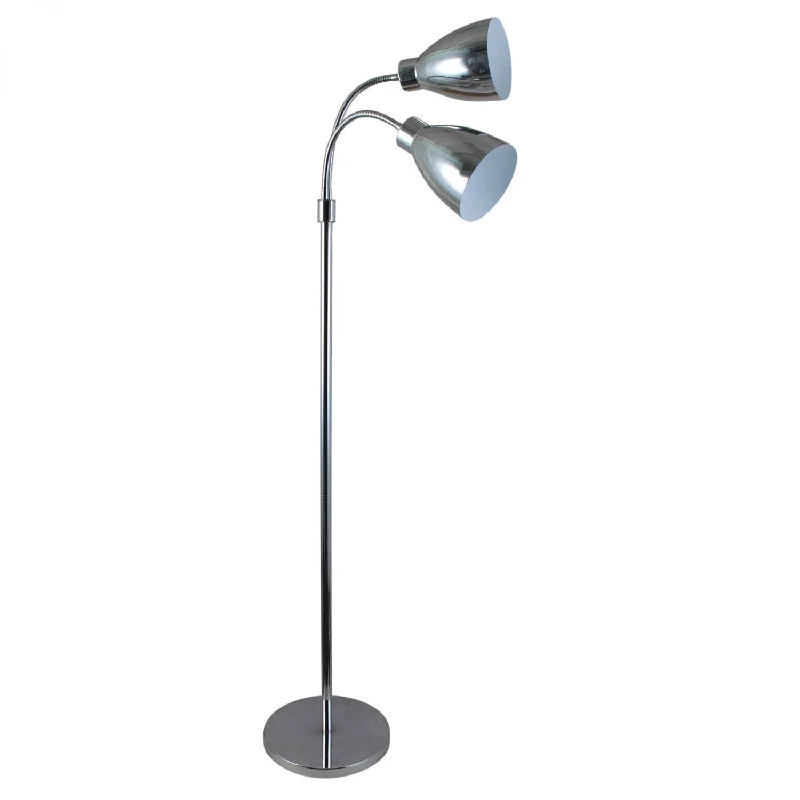 Marble Base Floor Lamp for a Touch of LuxuryRetro 2 Light Floor Lamp Chrome - OL91206CH