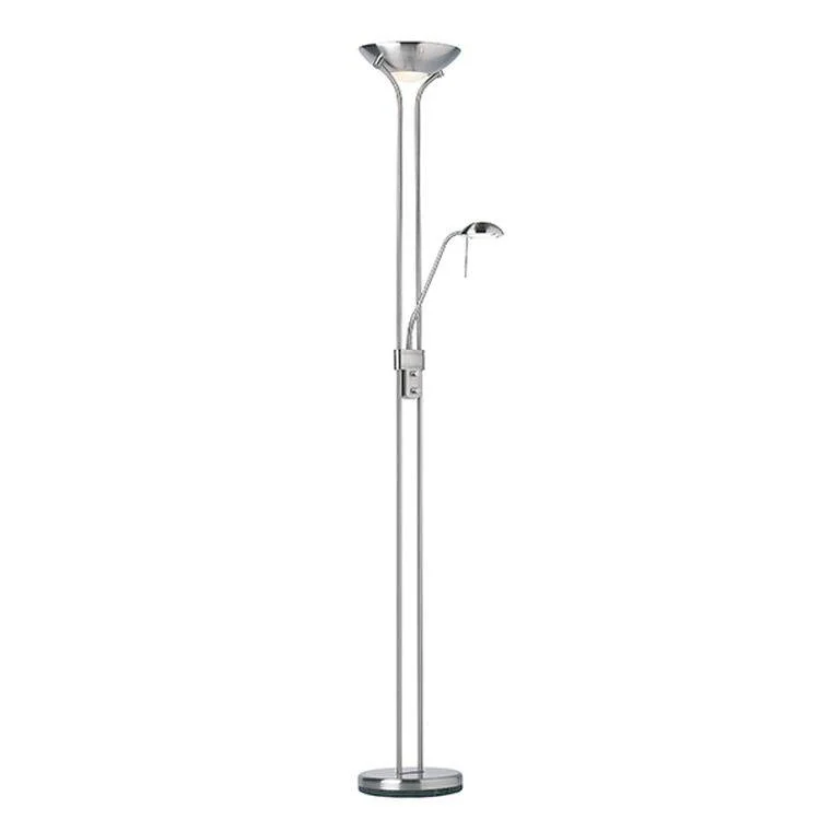 Dimmable Floor Lamp for Adjustable Lighting AmbianceRome Mother & Child Task Floor Lamp Satin Chrome Dimmable Floor Lamp for Adjustable Lighting AmbianceRome Mother & Child Task Floor Lamp Satin Chrome