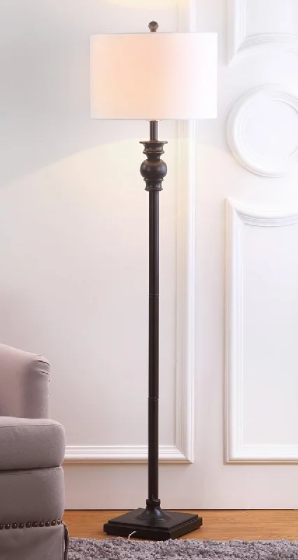 Glass Floor Lamp with Frosted Shades for Soft Diffused LightSafavieh Alphie 61-Inch H Floor Lamp - Ebony Glass Floor Lamp with Frosted Shades for Soft Diffused LightSafavieh Alphie 61-Inch H Floor Lamp - Ebony