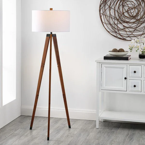 Glass Floor Lamp with Frosted Shades for Soft Diffused LightSafavieh Cameo Floor Lamp - Walnut Glass Floor Lamp with Frosted Shades for Soft Diffused LightSafavieh Cameo Floor Lamp - Walnut