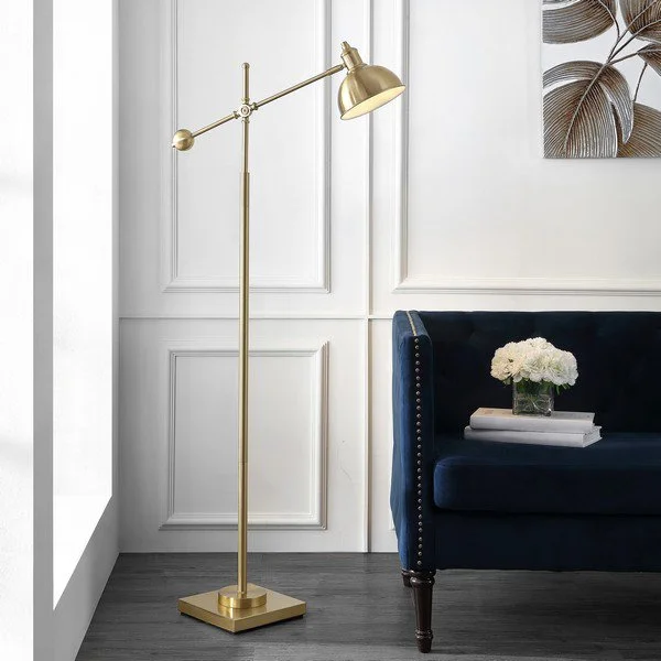 Marble Base Floor Lamp for a Touch of LuxurySafavieh Dagen Floor Lamp - Brass Gold