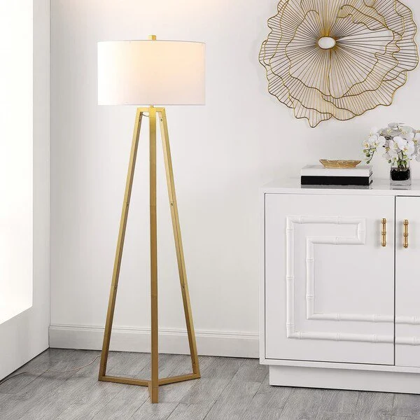 Industrial Style Floor Lamp with Exposed Bulbs for Loft ApartmentsSafavieh Deisa Floor Lamp - Gold Industrial Style Floor Lamp with Exposed Bulbs for Loft ApartmentsSafavieh Deisa Floor Lamp - Gold
