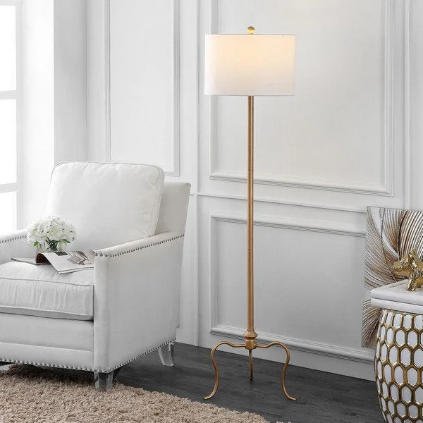 Wood Floor Lamp with Natural Grain for a Warm and Organic FeelSafavieh Earie Floor Lamp - Antique Gold Wood Floor Lamp with Natural Grain for a Warm and Organic FeelSafavieh Earie Floor Lamp - Antique Gold