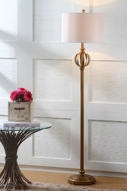 Wood Floor Lamp with Natural Grain for a Warm and Organic FeelSafavieh Garden 61.5-Inch H Sphere Floor Lamp - Gold Wood Floor Lamp with Natural Grain for a Warm and Organic FeelSafavieh Garden 61.5-Inch H Sphere Floor Lamp - Gold