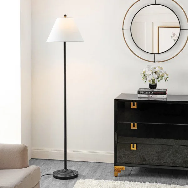 Wood Floor Lamp with Natural Grain for a Warm and Organic FeelSafavieh Hallie Floor Lamp - Matte Black Wood Floor Lamp with Natural Grain for a Warm and Organic FeelSafavieh Hallie Floor Lamp - Matte Black