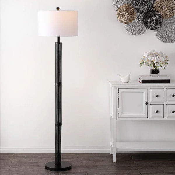 Rustic Farmhouse Style Floor Lamp for Cozy BedroomsSafavieh Jeyne Floor Lamp - Black Rustic Farmhouse Style Floor Lamp for Cozy BedroomsSafavieh Jeyne Floor Lamp - Black