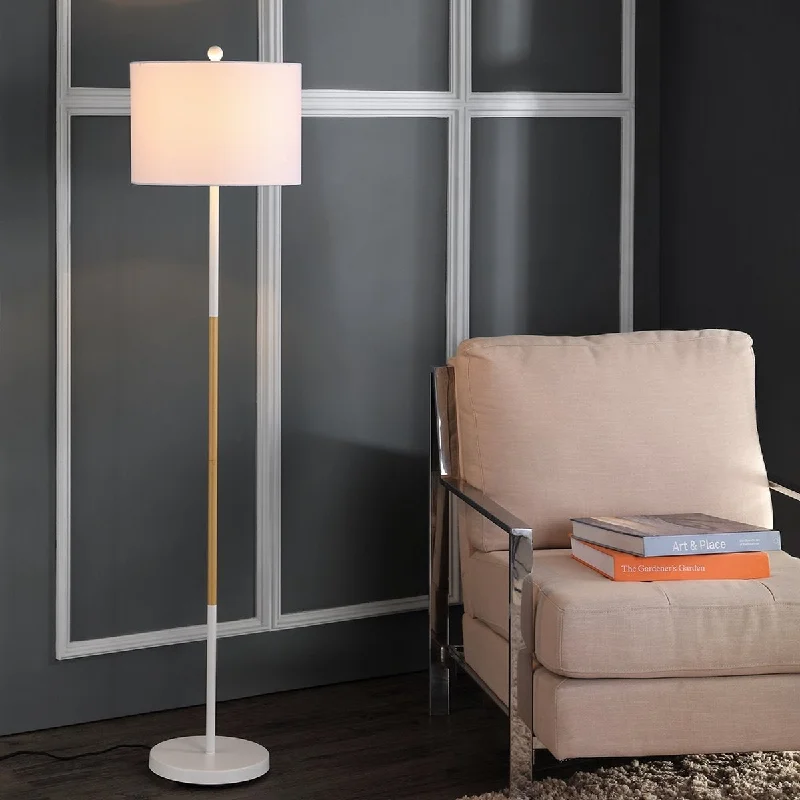 USB Charging Port Floor Lamp for Convenient Device ChargingSafavieh Melrose Floor Lamp - White USB Charging Port Floor Lamp for Convenient Device ChargingSafavieh Melrose Floor Lamp - White