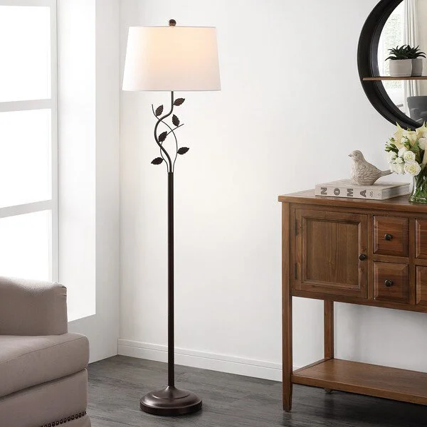 Glass Floor Lamp with Frosted Shades for Soft Diffused LightSafavieh Rudy Iron Floor Lamp - Black Glass Floor Lamp with Frosted Shades for Soft Diffused LightSafavieh Rudy Iron Floor Lamp - Black