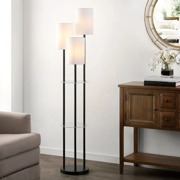 Industrial Style Floor Lamp with Exposed Bulbs for Loft ApartmentsSafavieh Soren Glass And Iron Floor Lamp - Black Industrial Style Floor Lamp with Exposed Bulbs for Loft ApartmentsSafavieh Soren Glass And Iron Floor Lamp - Black