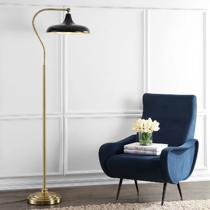 Rustic Farmhouse Style Floor Lamp for Cozy BedroomsSafavieh Stefan Floor Lamp - Brass Rustic Farmhouse Style Floor Lamp for Cozy BedroomsSafavieh Stefan Floor Lamp - Brass