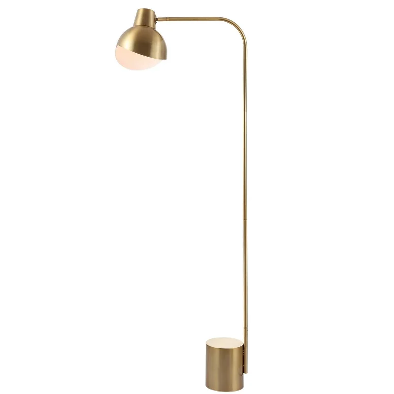 Metal Floor Lamp with a Matte Black Finish for a Sleek LookSafavieh Violetta Floor Lamp - Brass Gold Metal Floor Lamp with a Matte Black Finish for a Sleek LookSafavieh Violetta Floor Lamp - Brass Gold