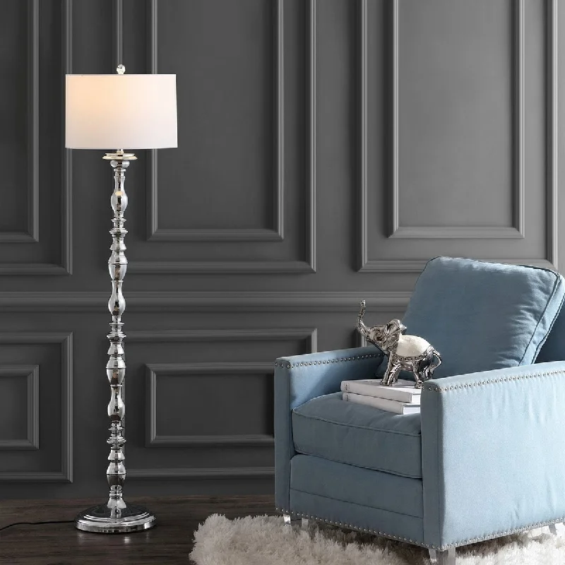 Industrial Style Floor Lamp with Exposed Bulbs for Loft ApartmentsSafavieh Wilhelmina Floor Lamp - Chrome Industrial Style Floor Lamp with Exposed Bulbs for Loft ApartmentsSafavieh Wilhelmina Floor Lamp - Chrome