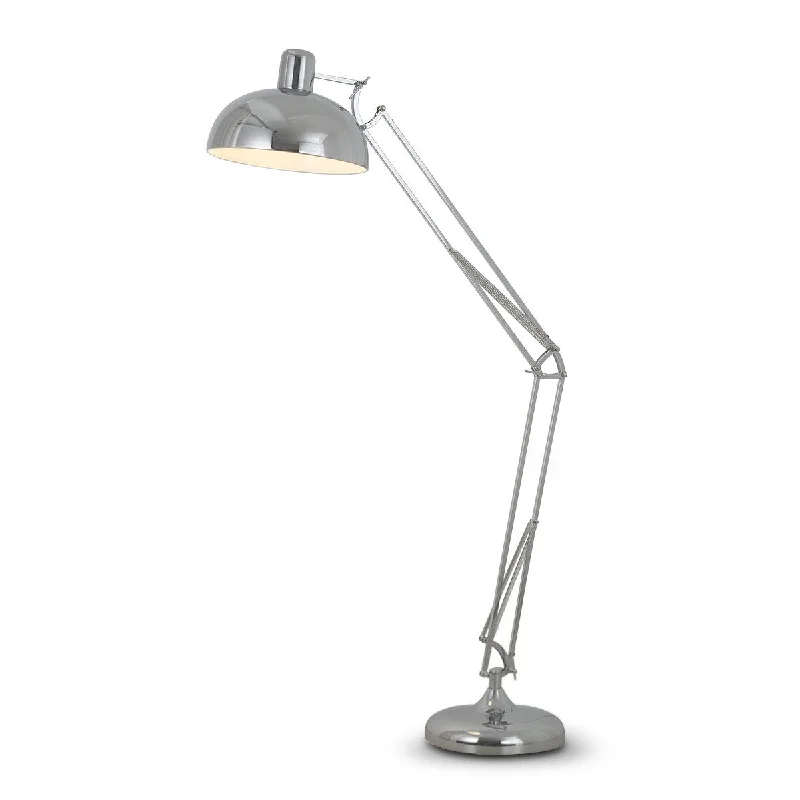 Way Switch Floor Lamp for Multiple Light Intensity LevelsMetal Architect Floor Lamp Shade Adjustable Height - Chrome Way Switch Floor Lamp for Multiple Light Intensity LevelsMetal Architect Floor Lamp Shade Adjustable Height - Chrome