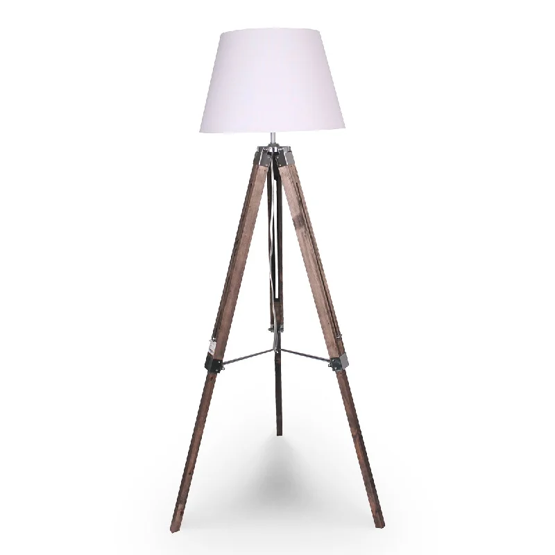 Metal Floor Lamp with a Matte Black Finish for a Sleek LookSarantino Solid Wood Tripod Floor Lamp Adjustable Height White Shade Metal Floor Lamp with a Matte Black Finish for a Sleek LookSarantino Solid Wood Tripod Floor Lamp Adjustable Height White Shade
