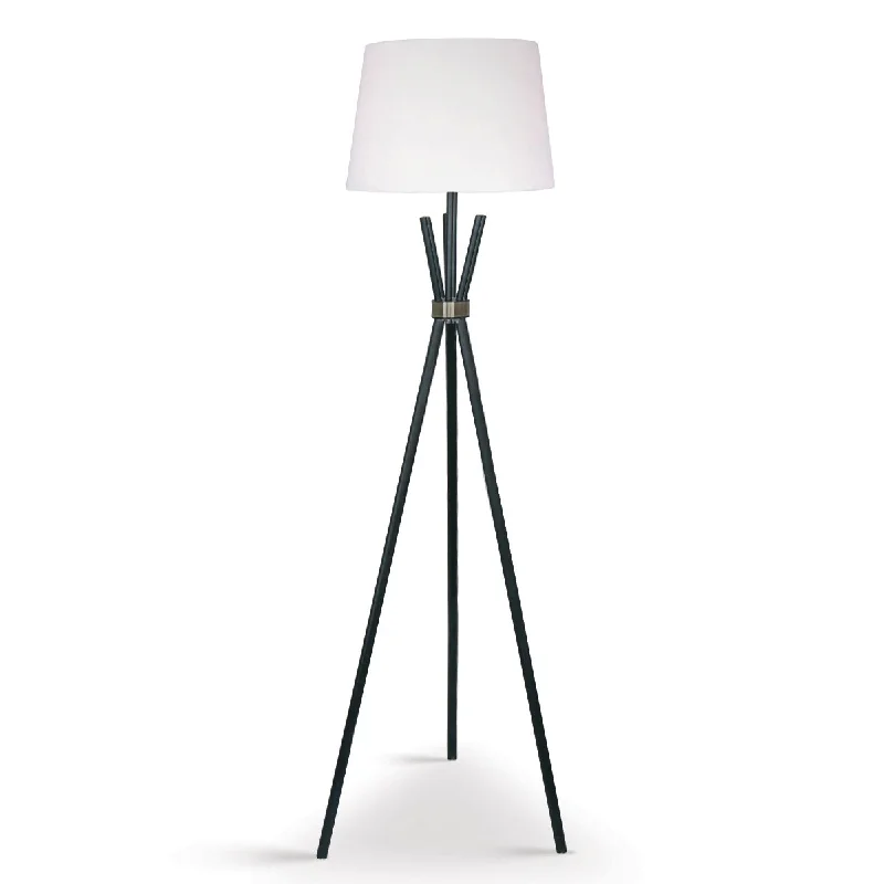 Dimmable Floor Lamp for Adjustable Lighting AmbianceSarantino Tripod Floor Lamp in Metal and Antique Brass Dimmable Floor Lamp for Adjustable Lighting AmbianceSarantino Tripod Floor Lamp in Metal and Antique Brass