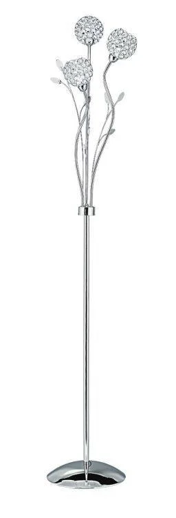 Smart Floor Lamp with Voice Control and Bluetooth ConnectivitySearchlight Bellis II Chrome 3 Light Floor Lamp Glass Shades Smart Floor Lamp with Voice Control and Bluetooth ConnectivitySearchlight Bellis II Chrome 3 Light Floor Lamp Glass Shades