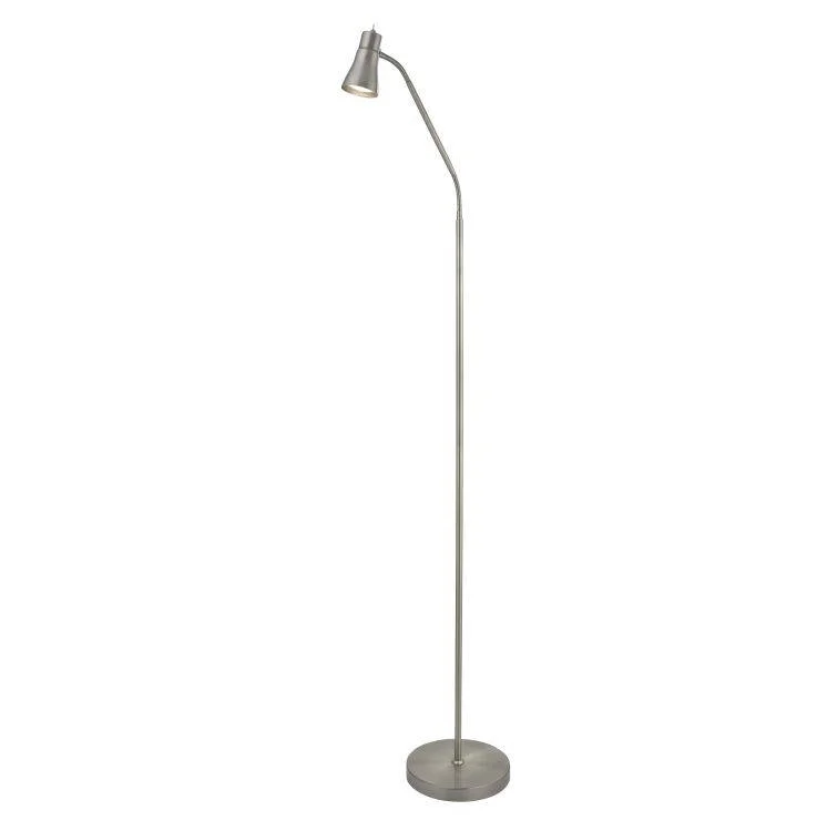 USB Charging Port Floor Lamp for Convenient Device ChargingSearchlight Fusion| Floor Lamp 1Lt With Flexi Head| Satin Silver USB Charging Port Floor Lamp for Convenient Device ChargingSearchlight Fusion| Floor Lamp 1Lt With Flexi Head| Satin Silver