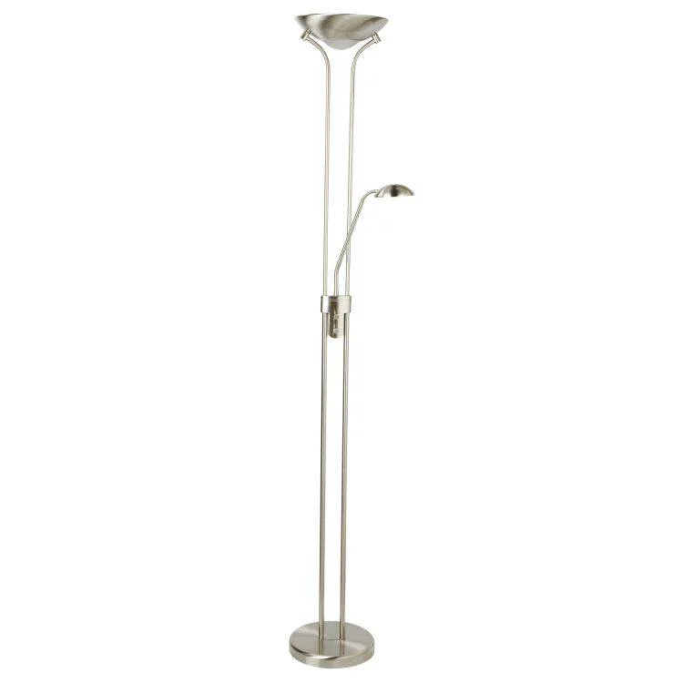 Adjustable Height Floor Lamp for Versatile Lighting NeedsSearchlight LED Mother Child Silver Adjustable Height Floor Lamp for Versatile Lighting NeedsSearchlight LED Mother Child Silver