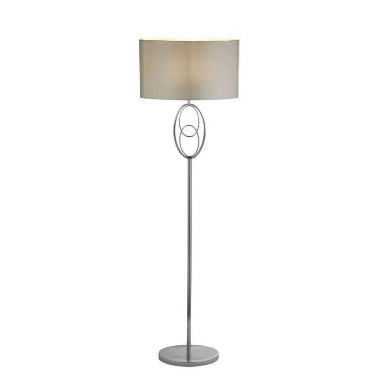 Rustic Farmhouse Style Floor Lamp for Cozy BedroomsSearchlight Loopy Floor Lamp - Chrome With Faux Silk Shade Rustic Farmhouse Style Floor Lamp for Cozy BedroomsSearchlight Loopy Floor Lamp - Chrome With Faux Silk Shade