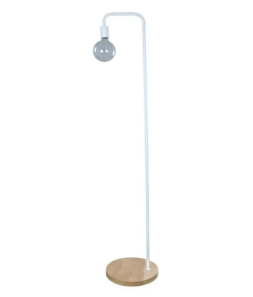 Marble Base Floor Lamp for a Touch of LuxurySLIM Blonde Wood And White Floor Lamp - SLIM-F1