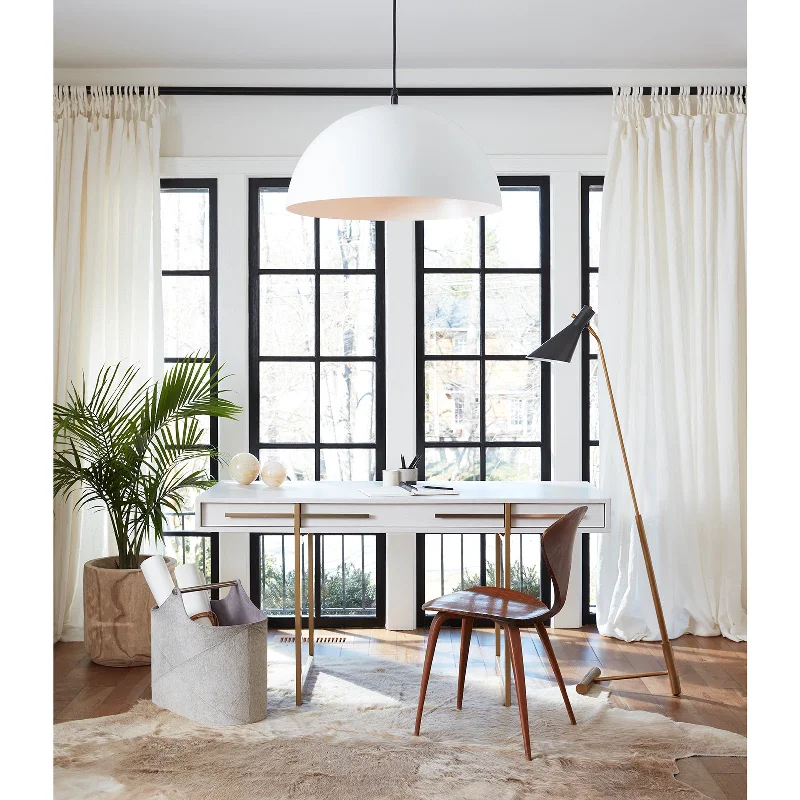 Glass Floor Lamp with Frosted Shades for Soft Diffused LightSpyder Floor Lamp Blackened Brass and Natural Brass By Regina Andrew Glass Floor Lamp with Frosted Shades for Soft Diffused LightSpyder Floor Lamp Blackened Brass and Natural Brass By Regina Andrew