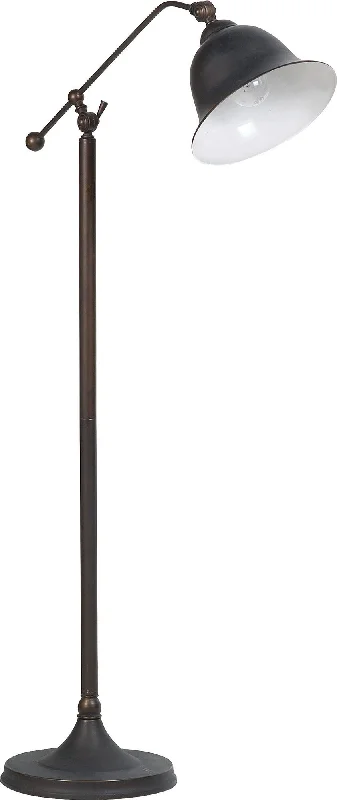 Way Switch Floor Lamp for Multiple Light Intensity LevelsSuave Floor Lamp, Dark Bronze By Benzara Way Switch Floor Lamp for Multiple Light Intensity LevelsSuave Floor Lamp, Dark Bronze By Benzara