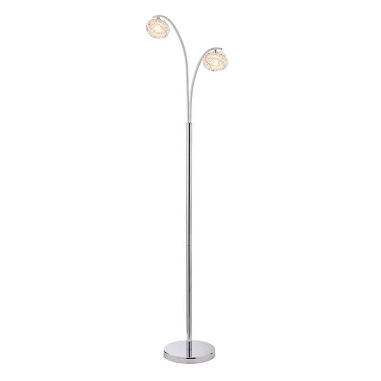 Adjustable Height Floor Lamp for Versatile Lighting NeedsTalia 2-Light Floor Lamp Chrome Adjustable Height Floor Lamp for Versatile Lighting NeedsTalia 2-Light Floor Lamp Chrome