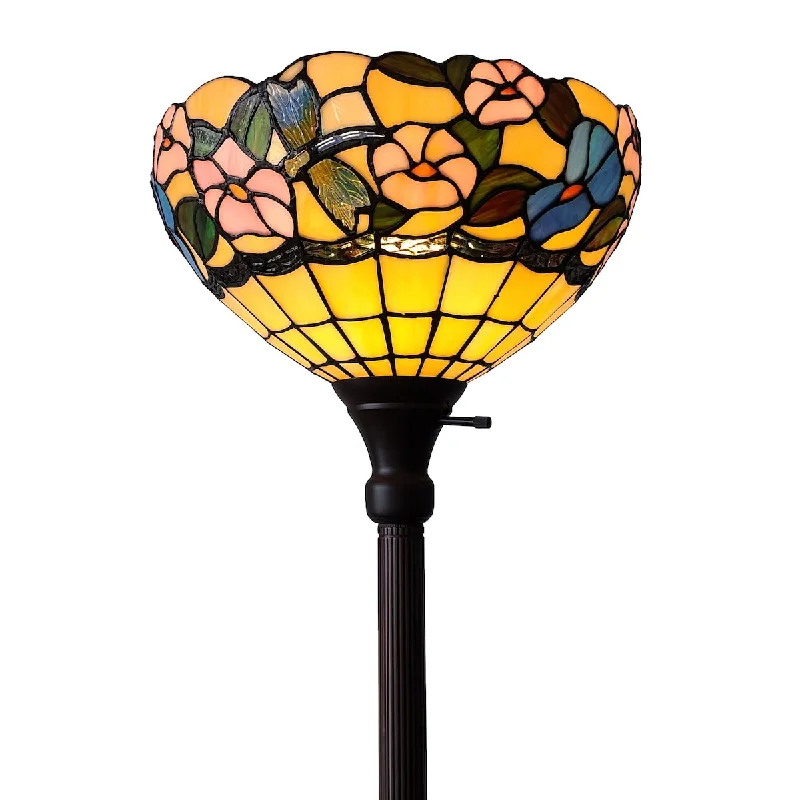 USB Charging Port Floor Lamp for Convenient Device ChargingTiffany Style Floor Lamp 70" Tall Torchiere Standing Dragonfly Stained Glass White Flower Reading AM023FL14B Amora Lighting USB Charging Port Floor Lamp for Convenient Device ChargingTiffany Style Floor Lamp 70" Tall Torchiere Standing Dragonfly Stained Glass White Flower Reading AM023FL14B Amora Lighting