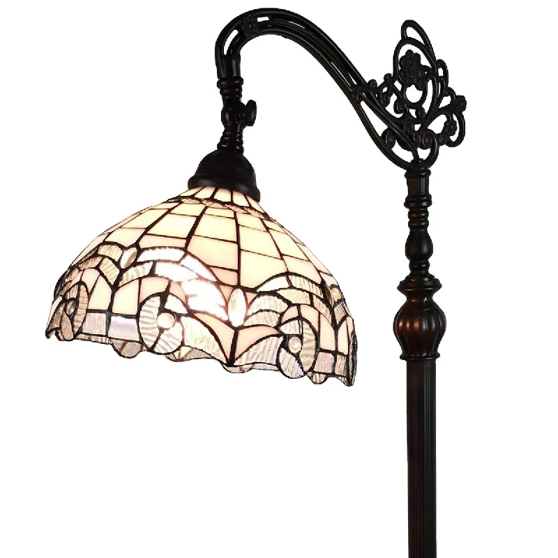 USB Charging Port Floor Lamp for Convenient Device ChargingTiffany Style Floor Lamp Arched 62" Tall Stained Glass White Mahogany Bedroom Living Room Reading Gift AM264FL11B Amora Lighting USB Charging Port Floor Lamp for Convenient Device ChargingTiffany Style Floor Lamp Arched 62" Tall Stained Glass White Mahogany Bedroom Living Room Reading Gift AM264FL11B Amora Lighting