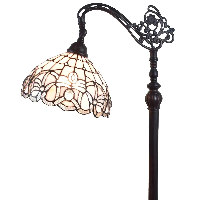 Modern Minimalist Floor Lamp for Contemporary Living RoomsTiffany Style Floor Lamp Arched 62" Tall Stained Glass White Mahogany Bedroom Living Room Reading Gift AM283FL12B Amora Lighting Modern Minimalist Floor Lamp for Contemporary Living RoomsTiffany Style Floor Lamp Arched 62" Tall Stained Glass White Mahogany Bedroom Living Room Reading Gift AM283FL12B Amora Lighting
