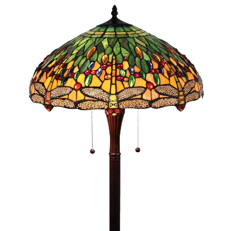 Bohemian Inspired Floor Lamp for Eclectic Home DecorTiffany Style Floor Lamp Standing 62" Tall Stained Glass Floral Bedroom Living Room Reading Gift AM1028FL18B Amora Lighting Bohemian Inspired Floor Lamp for Eclectic Home DecorTiffany Style Floor Lamp Standing 62" Tall Stained Glass Floral Bedroom Living Room Reading Gift AM1028FL18B Amora Lighting