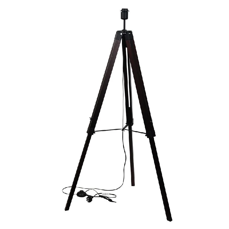 Industrial Style Floor Lamp with Exposed Bulbs for Loft ApartmentsTrevi 1 Light Floor Lamp Base Walnut - OL97997WN Industrial Style Floor Lamp with Exposed Bulbs for Loft ApartmentsTrevi 1 Light Floor Lamp Base Walnut - OL97997WN