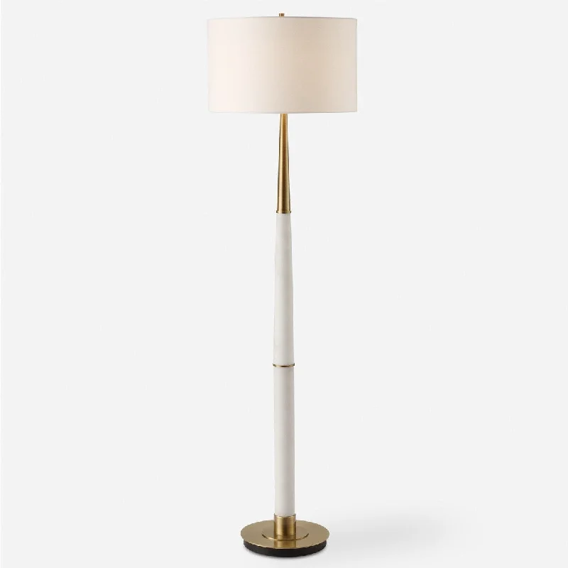 Bohemian Inspired Floor Lamp for Eclectic Home DecorUttermost Faro White Marble Floor Lamp - 61'' H X 17'' W X 17'' D Bohemian Inspired Floor Lamp for Eclectic Home DecorUttermost Faro White Marble Floor Lamp - 61'' H X 17'' W X 17'' D