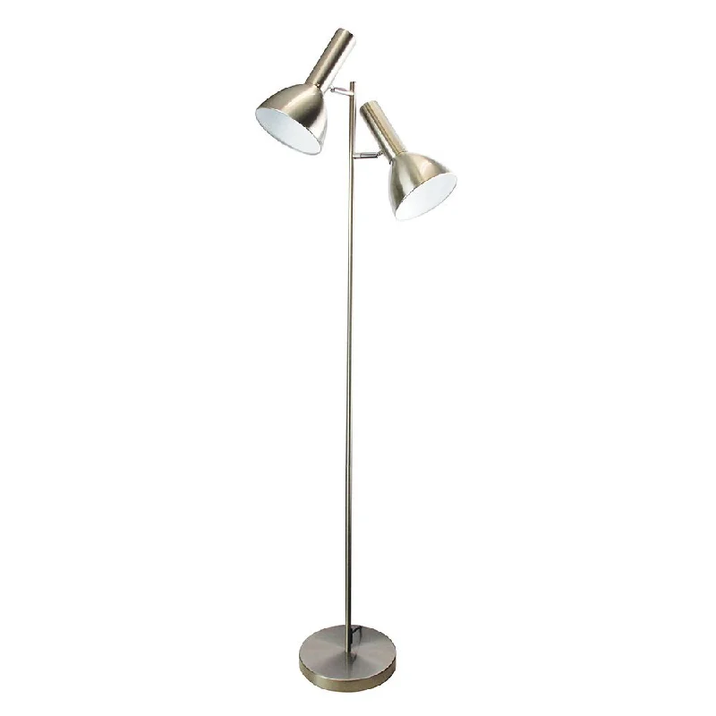 Victorian Style Floor Lamp for Traditional and Elegant InteriorsVespa 2 Light Floor Lamp Brushed Chrome - SL98572BC Victorian Style Floor Lamp for Traditional and Elegant InteriorsVespa 2 Light Floor Lamp Brushed Chrome - SL98572BC