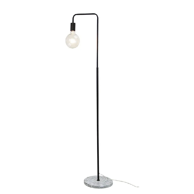 Smart Floor Lamp with Voice Control and Bluetooth ConnectivityVille 1 Light Floor Lamp Marble & Black - OL93733BK Smart Floor Lamp with Voice Control and Bluetooth ConnectivityVille 1 Light Floor Lamp Marble & Black - OL93733BK