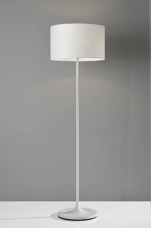 Dimmable Floor Lamp for Adjustable Lighting AmbianceWhite on White Metal Floor Lamp By Homeroots Dimmable Floor Lamp for Adjustable Lighting AmbianceWhite on White Metal Floor Lamp By Homeroots