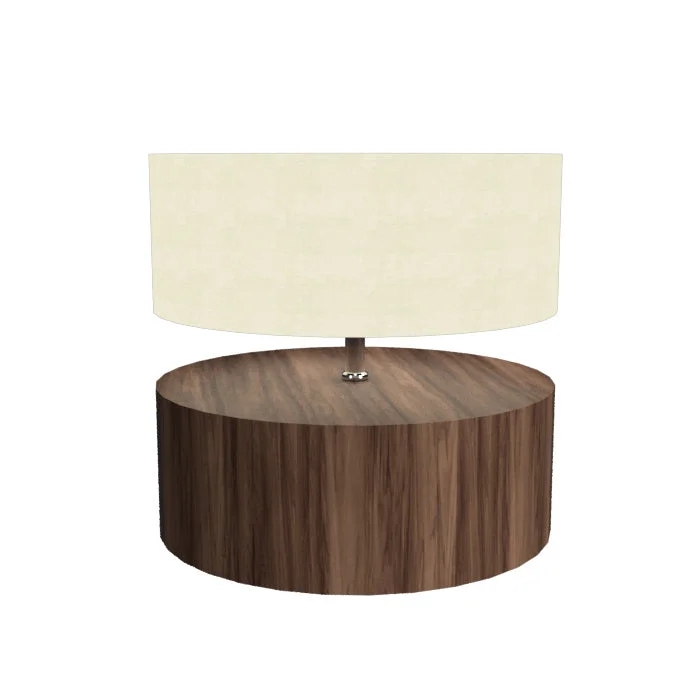 art deco table lamps with geometric shapes for a retro touchAccord Lighting 145.18 Cylindrical Led Table Lamp Lamp Wood/Stone/Naturals