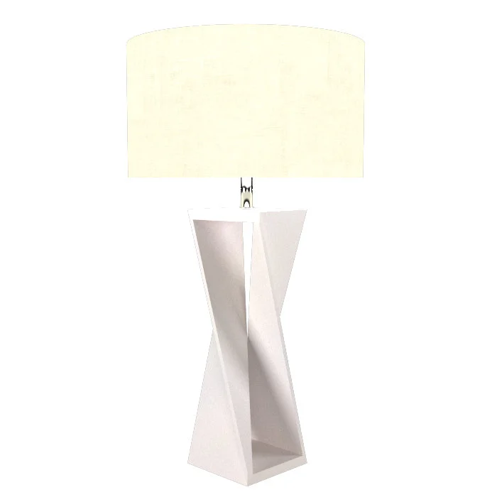 art deco table lamps with geometric shapes for a retro touchAccord Lighting 7044.25 Spin Led Table Lamp Lamp White