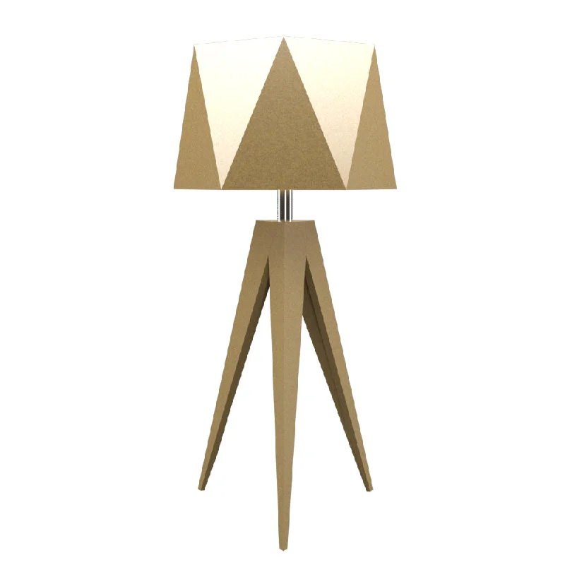 bohemian table lamps with colorful patterns for eclectic bedroomsAccord Lighting 7048.38 Facet Led Table Lamp Lamp Gold, Champ, Gld Leaf