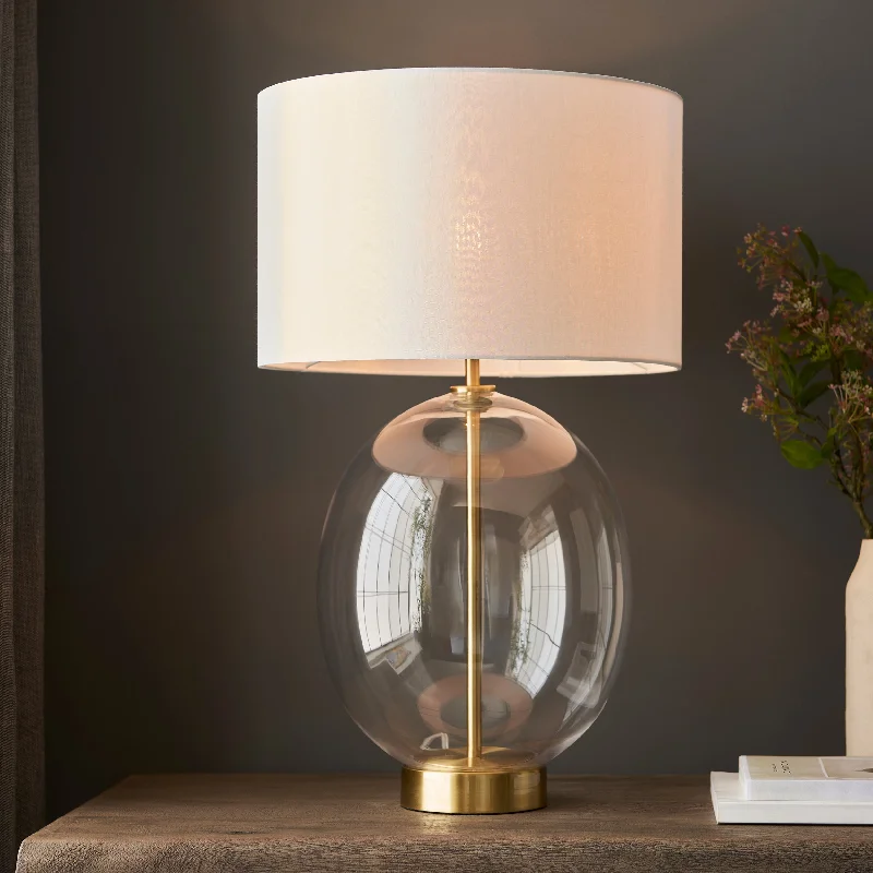 rustic farmhouse table lamps for cozy kitchensAmos Ovate Table Lamp Satin Brass with White Shade rustic farmhouse table lamps for cozy kitchensAmos Ovate Table Lamp Satin Brass with White Shade