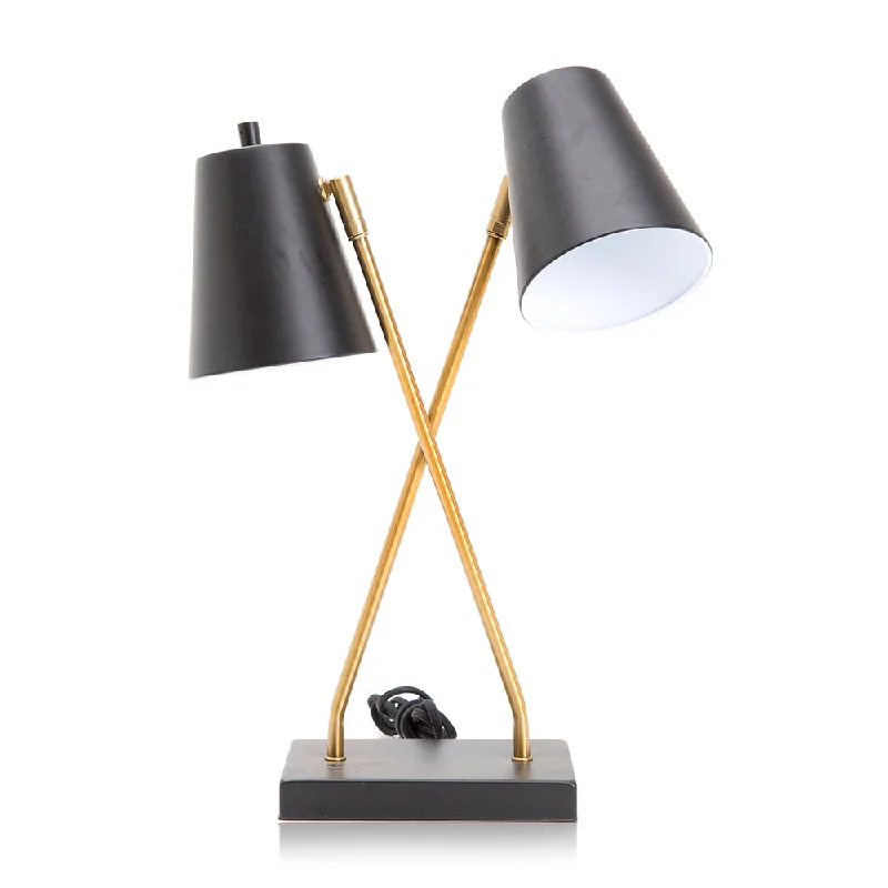 modern minimalist table lamps for contemporary living roomsBlack & Gold Dual Desk Lamp modern minimalist table lamps for contemporary living roomsBlack & Gold Dual Desk Lamp