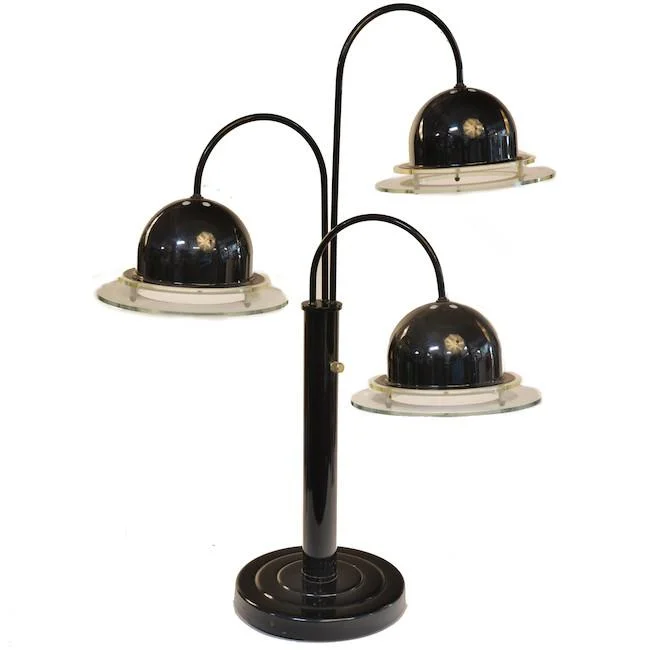 ceramic table lamps with hand painted designs for an artistic touchBlack '80s Triple Bulb Table Lamp ceramic table lamps with hand painted designs for an artistic touchBlack '80s Triple Bulb Table Lamp