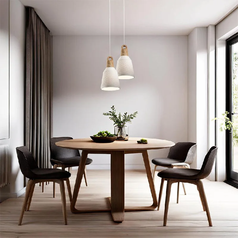 Chinese - Style Ceiling Lights with Red Lantern - Inspired DesignsCeramic Pendant Light in Oak Timber and White Ceramic in Small Chinese - Style Ceiling Lights with Red Lantern - Inspired DesignsCeramic Pendant Light in Oak Timber and White Ceramic in Small