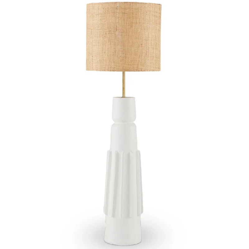 rustic farmhouse table lamps for cozy kitchensTotem #2 Table Lamp White