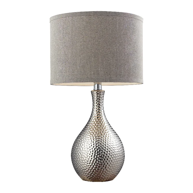 gothic style table lamps with dark finishes for a mysterious lookHammered Chrome 21.5" High 1-Light Table Lamp gothic style table lamps with dark finishes for a mysterious lookHammered Chrome 21.5" High 1-Light Table Lamp