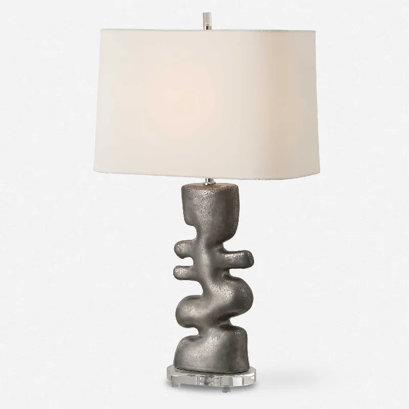 fabric table lamps with a linen shade for a relaxed and breathable lookFree Flowing Table Lamp