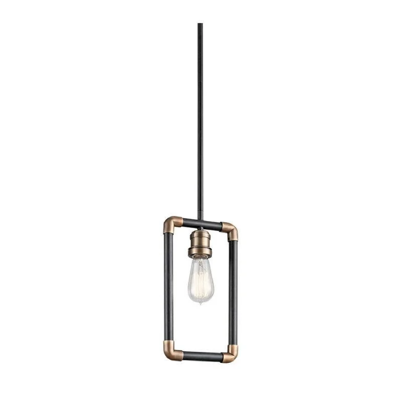 African - Inspired Ceiling Lights with Tribal Patterns and Natural MaterialsImahn Mini Pendant E27 in Black and Natural Brass Elstead Lighting - ELS.KL-IMAHN-MP African - Inspired Ceiling Lights with Tribal Patterns and Natural MaterialsImahn Mini Pendant E27 in Black and Natural Brass Elstead Lighting - ELS.KL-IMAHN-MP